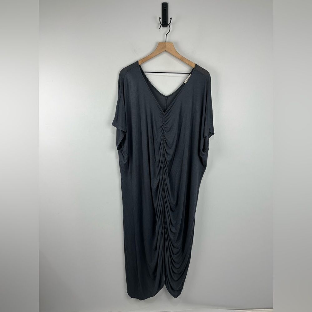 Love In Grey Long Ruched Oversized Style Maxi Dress S